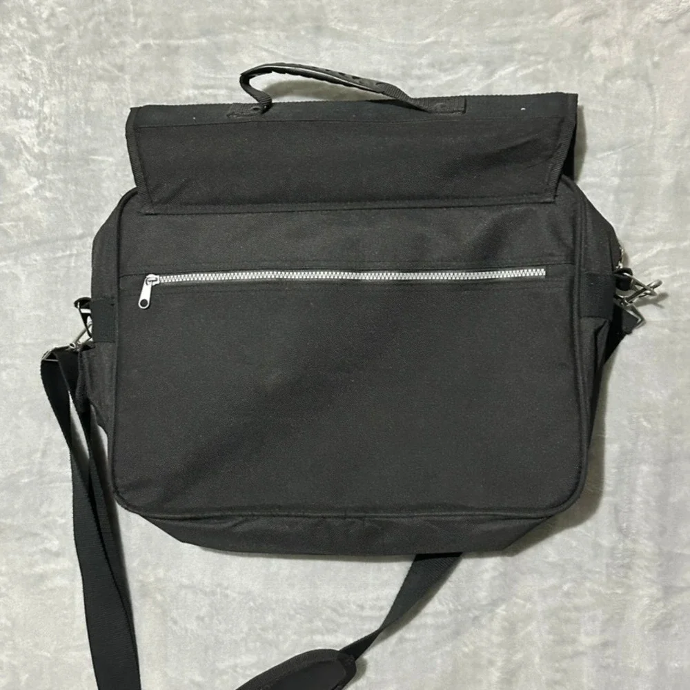 Black Messenger Bag Laptop Bag Work Bag Crossbody‎ Strap